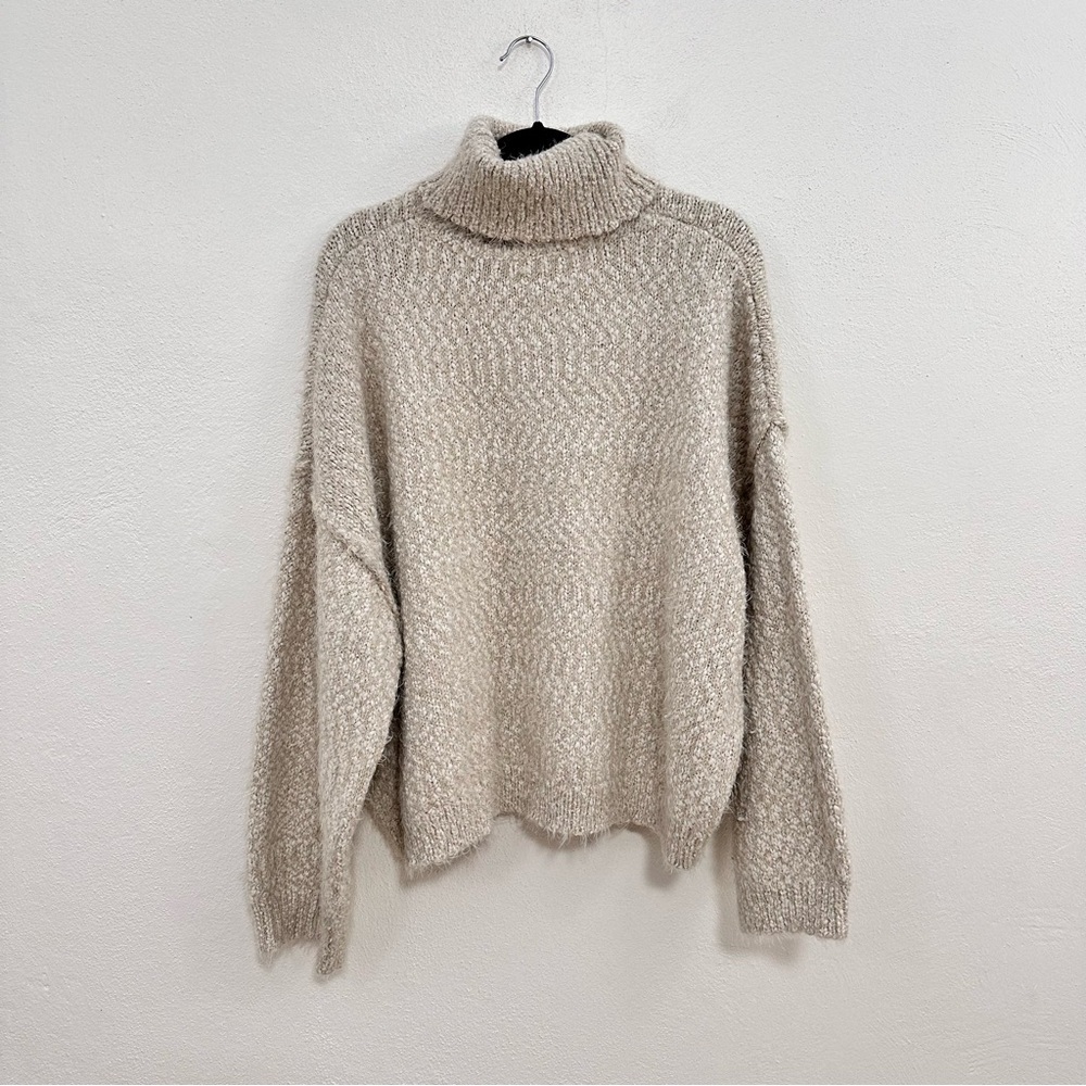 Topshop Fluffy Turtleneck Sweater - Picture 2 of 7